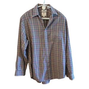 Viyella Men’s XL Plaid Shirt Tuttle Golf Collection 80/20 Cotton Wool Blend USA
